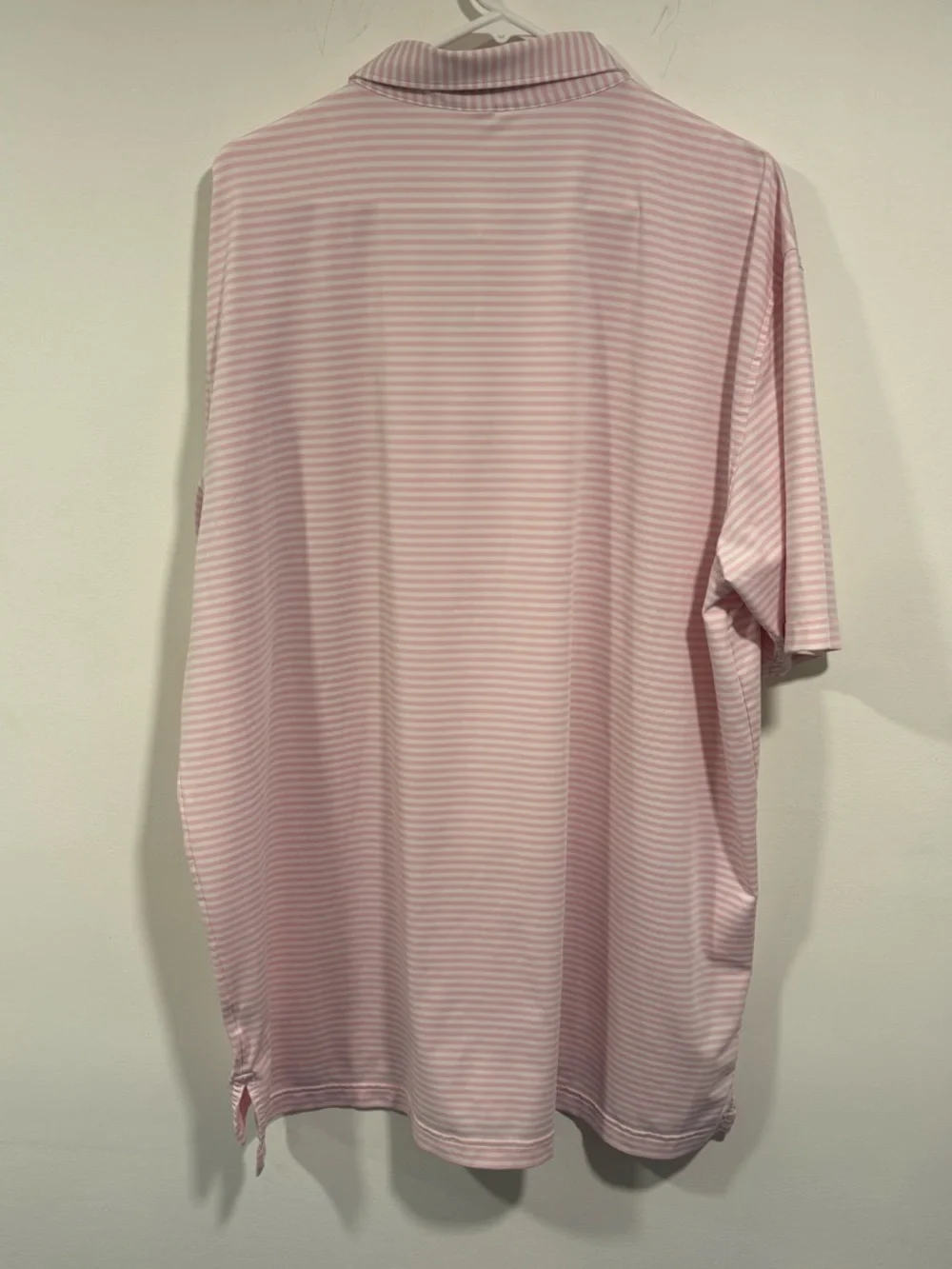 Peter Millar Light Pink Striped Performance Polo